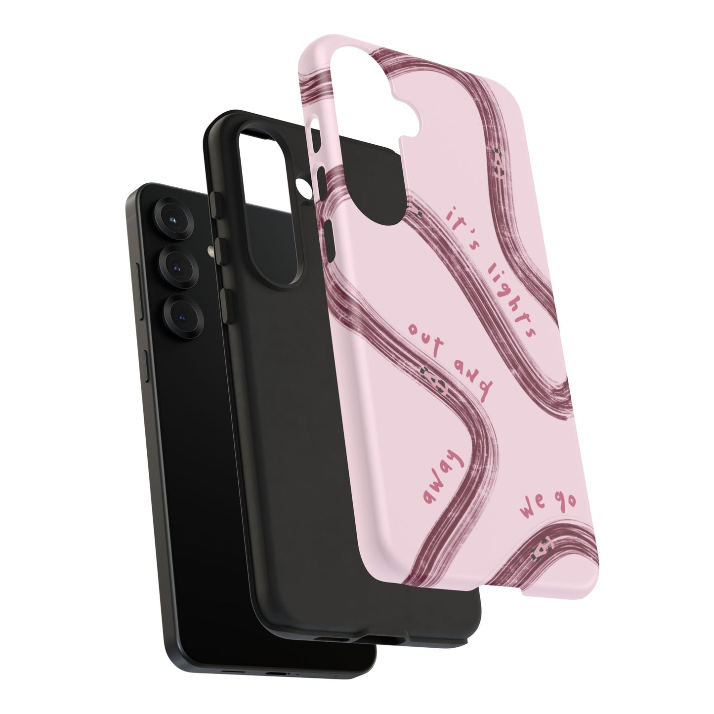 Pink Lights Out F1 Phone Case Design, Trendy F1 Gift, Formula 1 Gift, Cute F1 Phone Case, Unique Formula One Phone Case