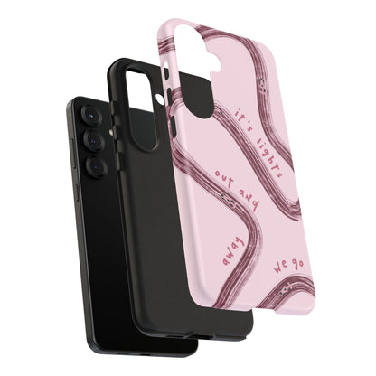 Pink Lights Out F1 Phone Case Design, Trendy F1 Gift, Formula 1 Gift, Cute F1 Phone Case, Unique Formula One Phone Case