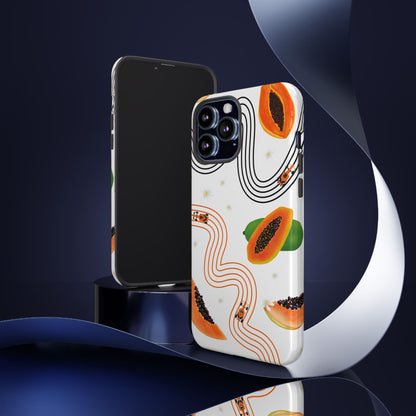 F1 McLaren and Papaya Phone Case , Trendy F1 Gift, Formula 1 Gift, Cute Fruit F1 Phone Case, Unique Phone Case