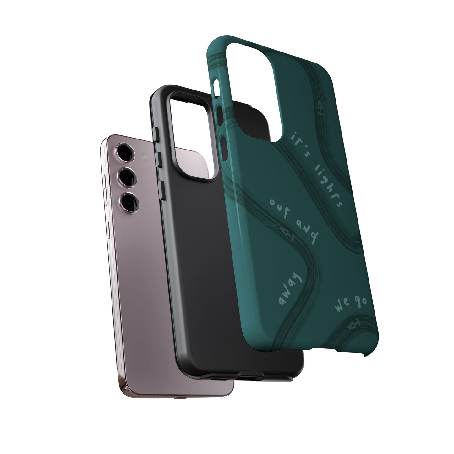 Teal Lights Out F1 Phone Case Design, Trendy F1 Gift, Formula 1 Gift, Cute F1 Phone Case, Unique Formula One Phone Case
