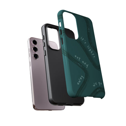 Teal Lights Out F1 Phone Case Design, Trendy F1 Gift, Formula 1 Gift, Cute F1 Phone Case, Unique Formula One Phone Case