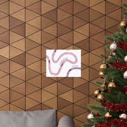 Mauve and Purple F1 Matte Horizontal Poster | US SIZING
