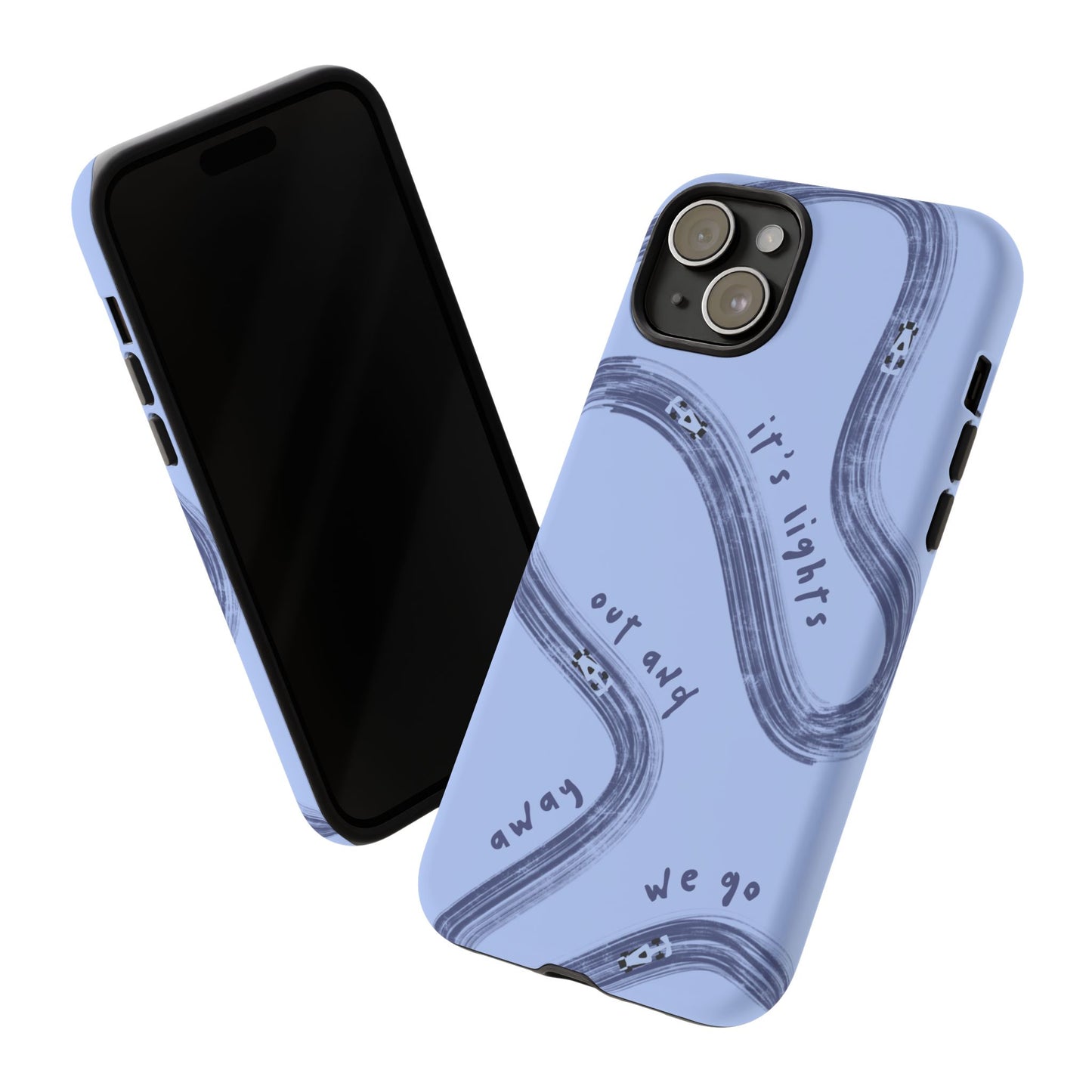 Blue Lights Out F1 Phone Case Design, Trendy F1 Gift, Formula 1 Gift, Cute F1 Phone Case, Unique Formula One Phone Case