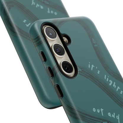 Teal Lights Out F1 Phone Case Design, Trendy F1 Gift, Formula 1 Gift, Cute F1 Phone Case, Unique Formula One Phone Case