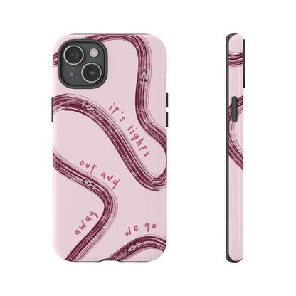 Pink Lights Out F1 Phone Case Design, Trendy F1 Gift, Formula 1 Gift, Cute F1 Phone Case, Unique Formula One Phone Case