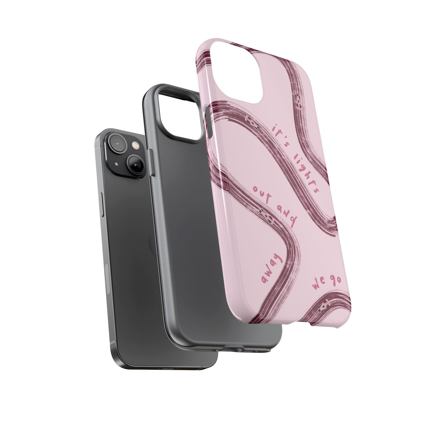 Pink Lights Out F1 Phone Case Design, Trendy F1 Gift, Formula 1 Gift, Cute F1 Phone Case, Unique Formula One Phone Case