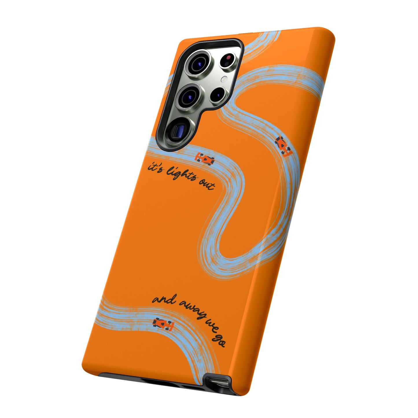 F1 Phone Case McLaren Painted "its lights out and away we go", Trendy F1 Gift, Formula 1 Gift, Cute F1 Phone Case, Phone Case