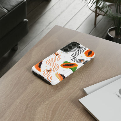 F1 McLaren and Papaya Phone Case , Trendy F1 Gift, Formula 1 Gift, Cute Fruit F1 Phone Case, Unique Phone Case