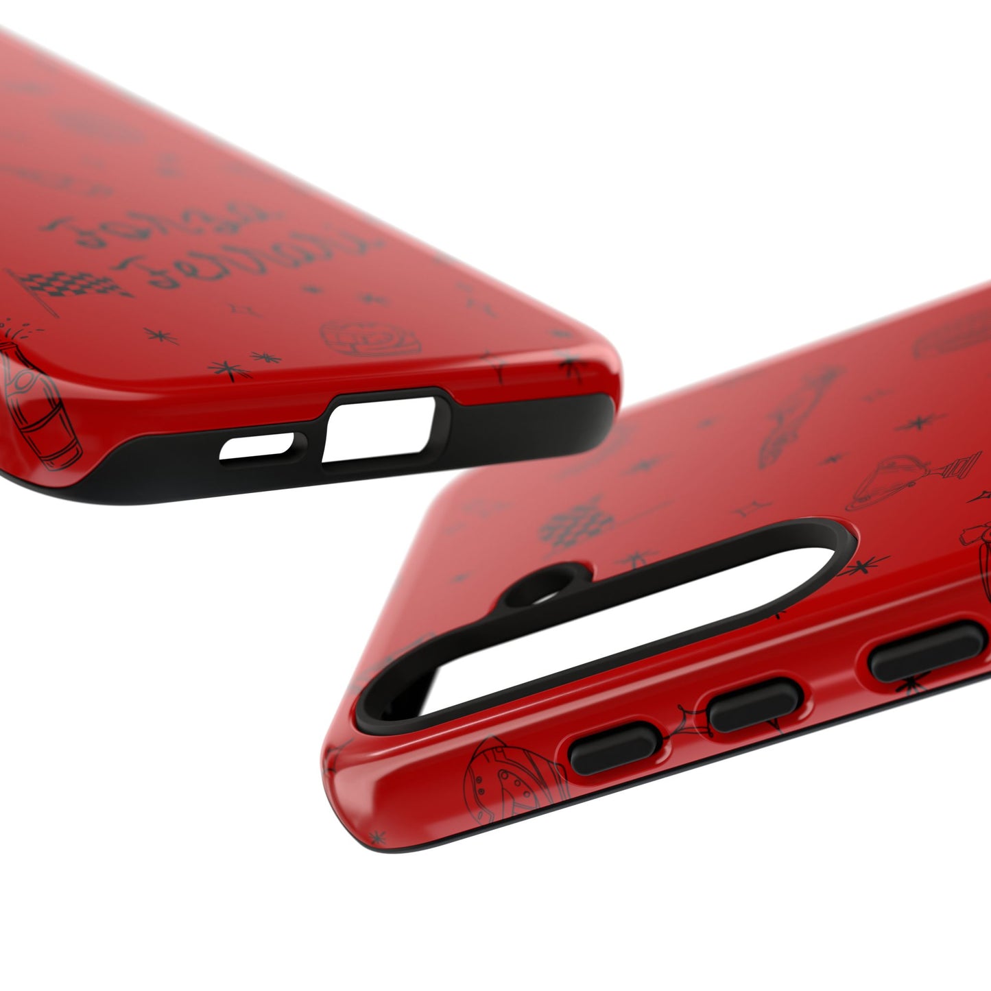 F1 Ferrari Racing Doodle "Forza Ferrari" F1 Phone Case Design