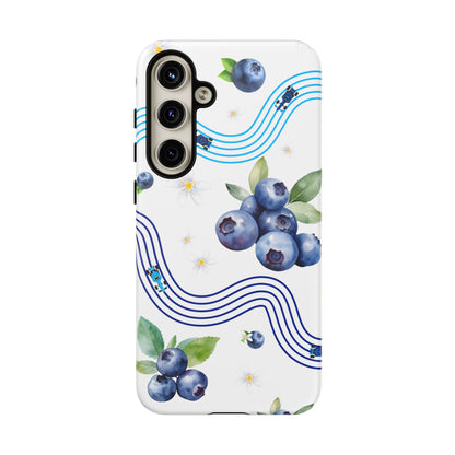 F1 Williams and Blueberries Phone Case, Trendy F1 Gift, Formula 1 Gift, Cute Fruit F1 Phone Case, Unique Phone Case