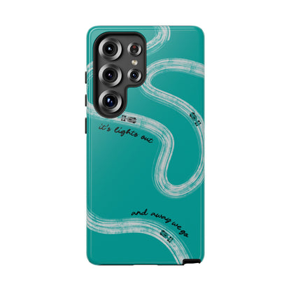 Mercedes F1 Phone Case Painted "its lights out and away we go", Trendy F1 Gift, Formula 1 Gift, Cute F1 Phone Case