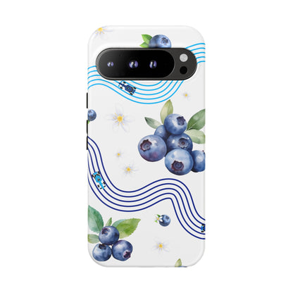 F1 Williams and Blueberries Phone Case, Trendy F1 Gift, Formula 1 Gift, Cute Fruit F1 Phone Case, Unique Phone Case