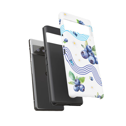 F1 Williams and Blueberries Phone Case, Trendy F1 Gift, Formula 1 Gift, Cute Fruit F1 Phone Case, Unique Phone Case