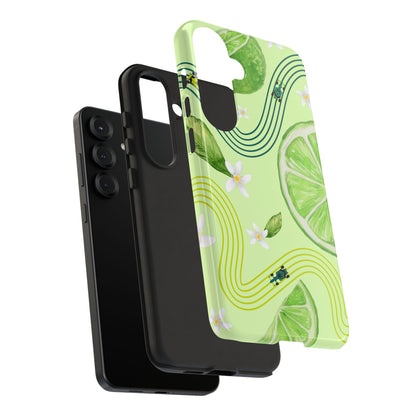 Green F1 Aston Martin and Lime Phone Case, Trendy F1 Gift, Formula 1 Gift, Cute Fruit F1 Phone Case, Unique Phone Case