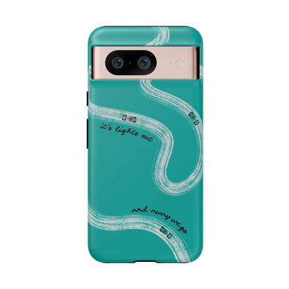 Mercedes F1 Phone Case Painted "its lights out and away we go", Trendy F1 Gift, Formula 1 Gift, Cute F1 Phone Case