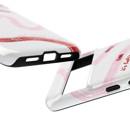 F1 Phone Case Pink and Red Painted "its lights out and away we go", Trendy F1 Gift, Formula 1 Gift, Cute F1 Phone Case, Unique Phone Case