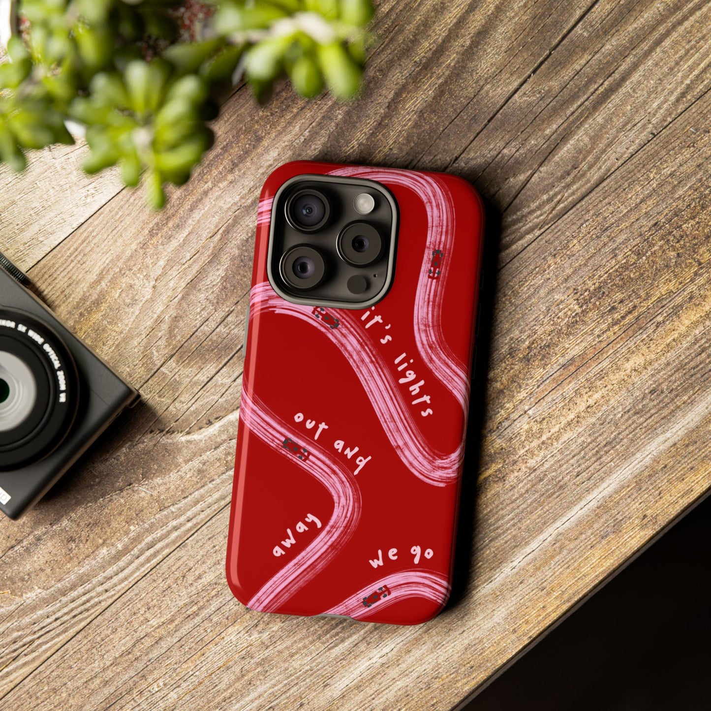 Red and Pink Lights Out F1 Phone Case Design, Trendy F1 Gift, Formula 1 Gift, Cute F1 Phone Case, Unique Formula One Phone Case