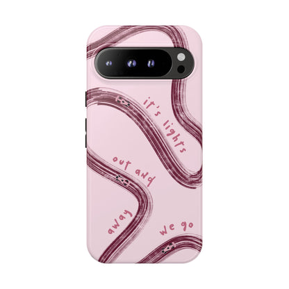 Pink Lights Out F1 Phone Case Design, Trendy F1 Gift, Formula 1 Gift, Cute F1 Phone Case, Unique Formula One Phone Case
