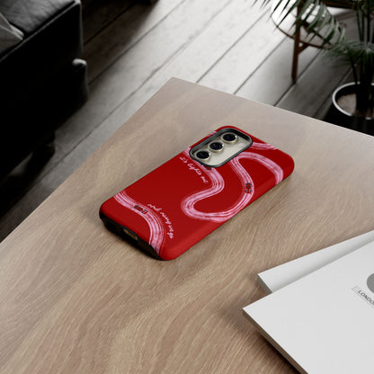 Red and Pink Lights Out F1 Phone Case Design, Trendy F1 Gift, Formula 1 Gift, Cute F1 Phone Case, Unique Formula One Phone Case