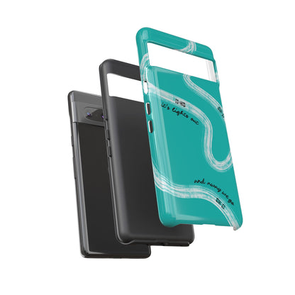 Mercedes F1 Phone Case Painted "its lights out and away we go", Trendy F1 Gift, Formula 1 Gift, Cute F1 Phone Case