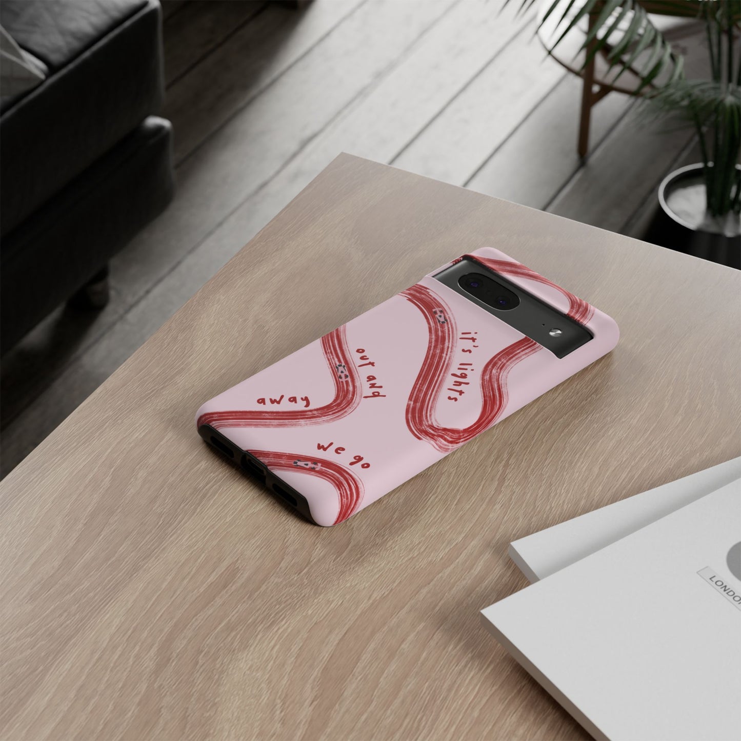 Pink and Red Lights Out F1 Phone Case Design, Trendy F1 Gift, Formula 1 Gift, Cute F1 Phone Case, Unique Formula One Phone Case