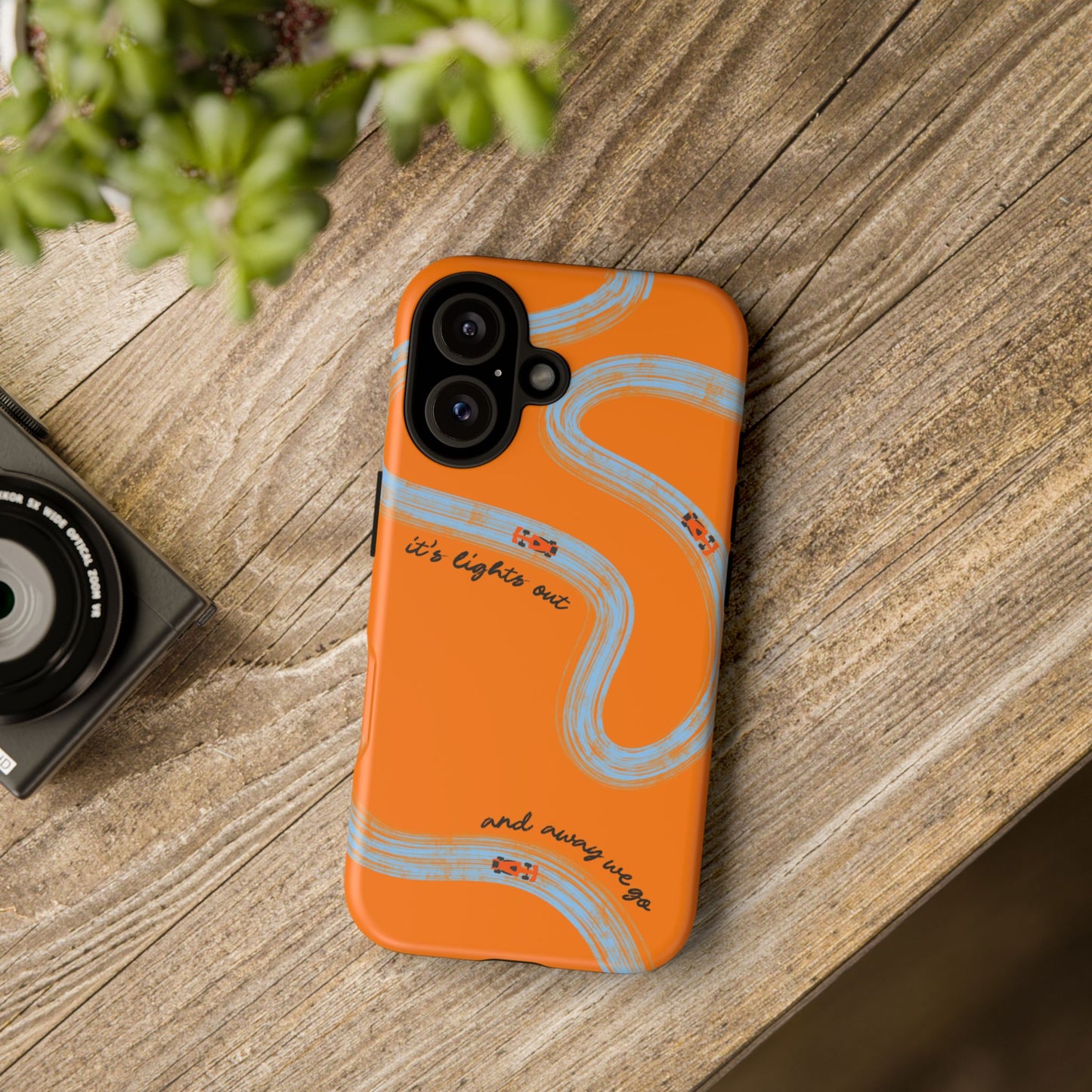 F1 Phone Case McLaren Painted "its lights out and away we go", Trendy F1 Gift, Formula 1 Gift, Cute F1 Phone Case, Phone Case