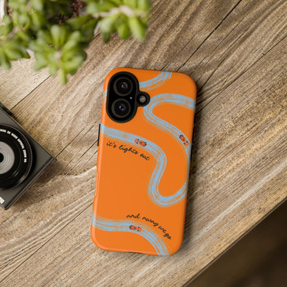 F1 Phone Case McLaren Painted "its lights out and away we go", Trendy F1 Gift, Formula 1 Gift, Cute F1 Phone Case, Phone Case