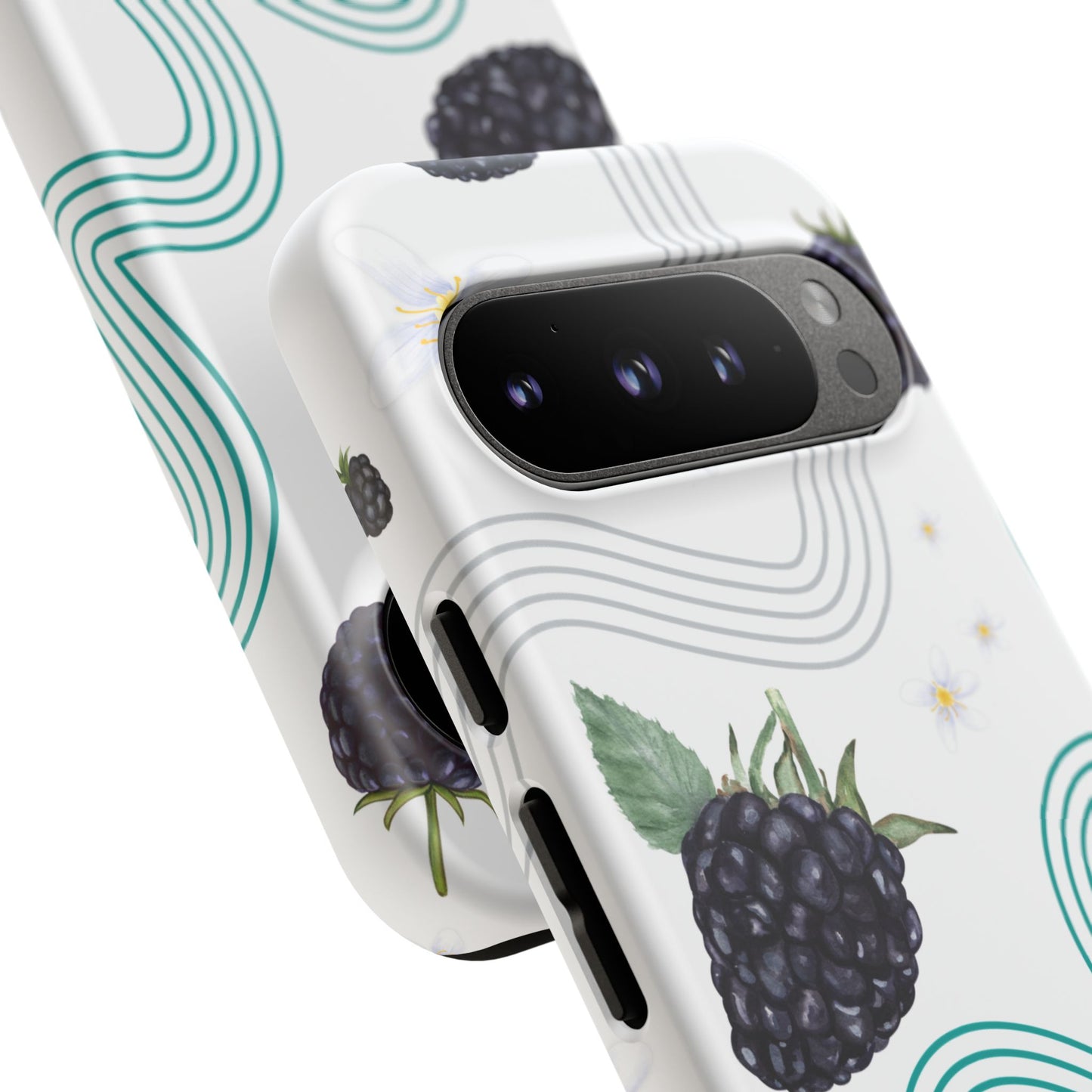 F1 Mercedes and Blackberries Phone Case , Trendy F1 Gift, Formula 1 Gift, Cute Fruit F1 Phone Case, Unique Phone Case