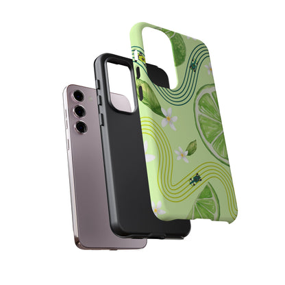 Green F1 Aston Martin and Lime Phone Case, Trendy F1 Gift, Formula 1 Gift, Cute Fruit F1 Phone Case, Unique Phone Case