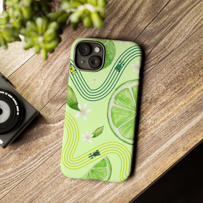 Green F1 Aston Martin and Lime Phone Case, Trendy F1 Gift, Formula 1 Gift, Cute Fruit F1 Phone Case, Unique Phone Case