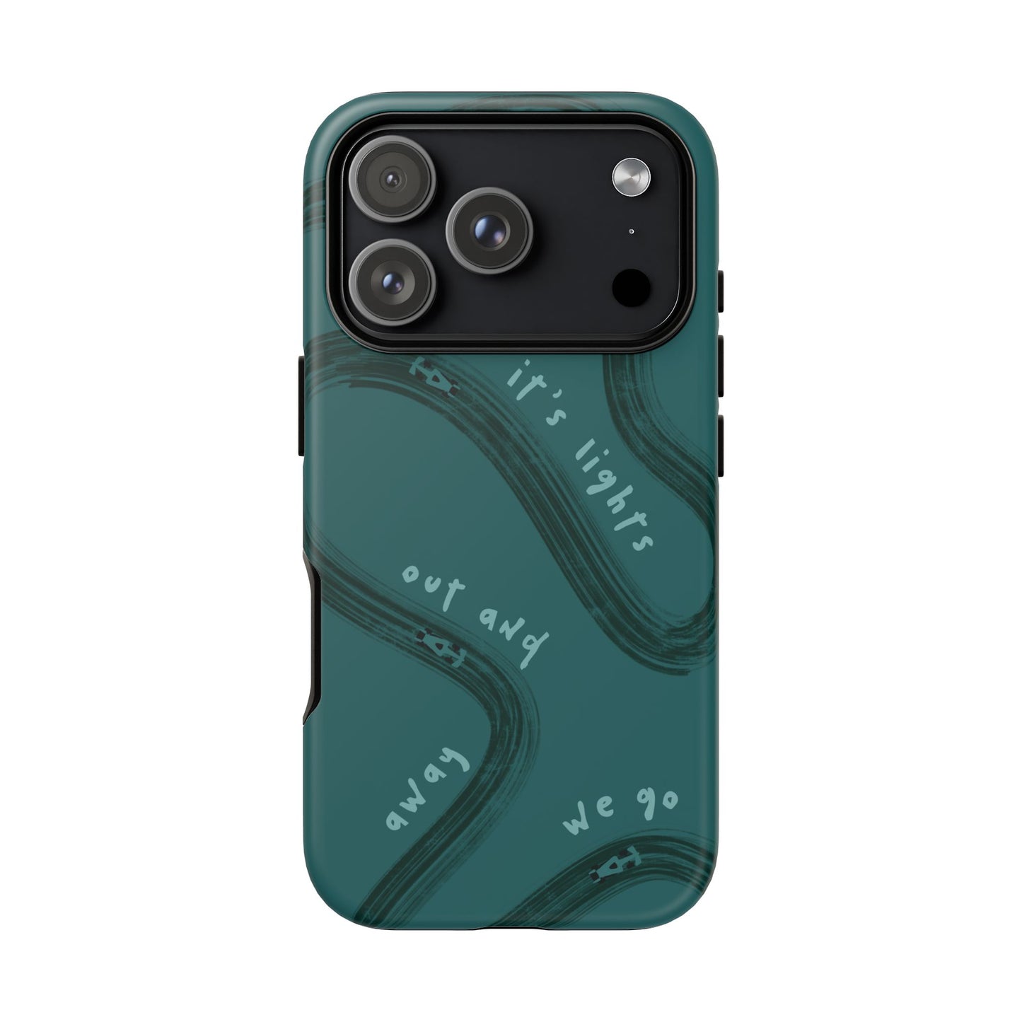 Teal Lights Out F1 Phone Case Design, Trendy F1 Gift, Formula 1 Gift, Cute F1 Phone Case, Unique Formula One Phone Case