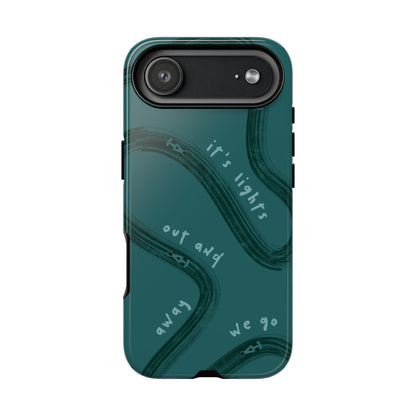 Teal Lights Out F1 Phone Case Design, Trendy F1 Gift, Formula 1 Gift, Cute F1 Phone Case, Unique Formula One Phone Case
