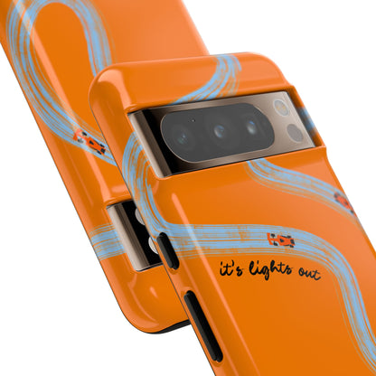 F1 Phone Case McLaren Painted "its lights out and away we go", Trendy F1 Gift, Formula 1 Gift, Cute F1 Phone Case, Phone Case