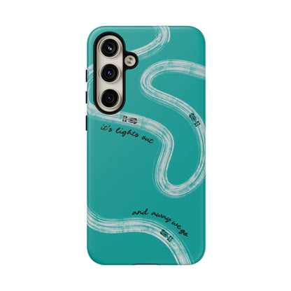 Mercedes F1 Phone Case Painted "its lights out and away we go", Trendy F1 Gift, Formula 1 Gift, Cute F1 Phone Case