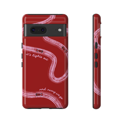 Red and Pink Lights Out F1 Phone Case Design, Trendy F1 Gift, Formula 1 Gift, Cute F1 Phone Case, Unique Formula One Phone Case