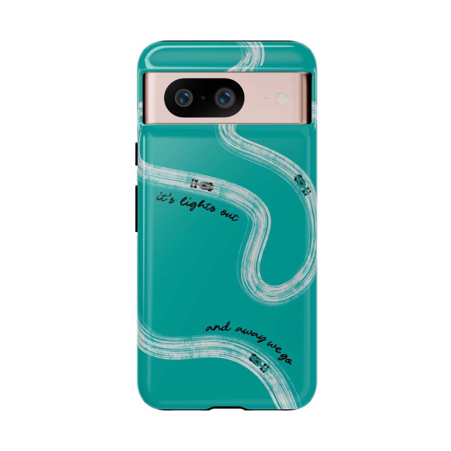 Mercedes F1 Phone Case Painted "its lights out and away we go", Trendy F1 Gift, Formula 1 Gift, Cute F1 Phone Case