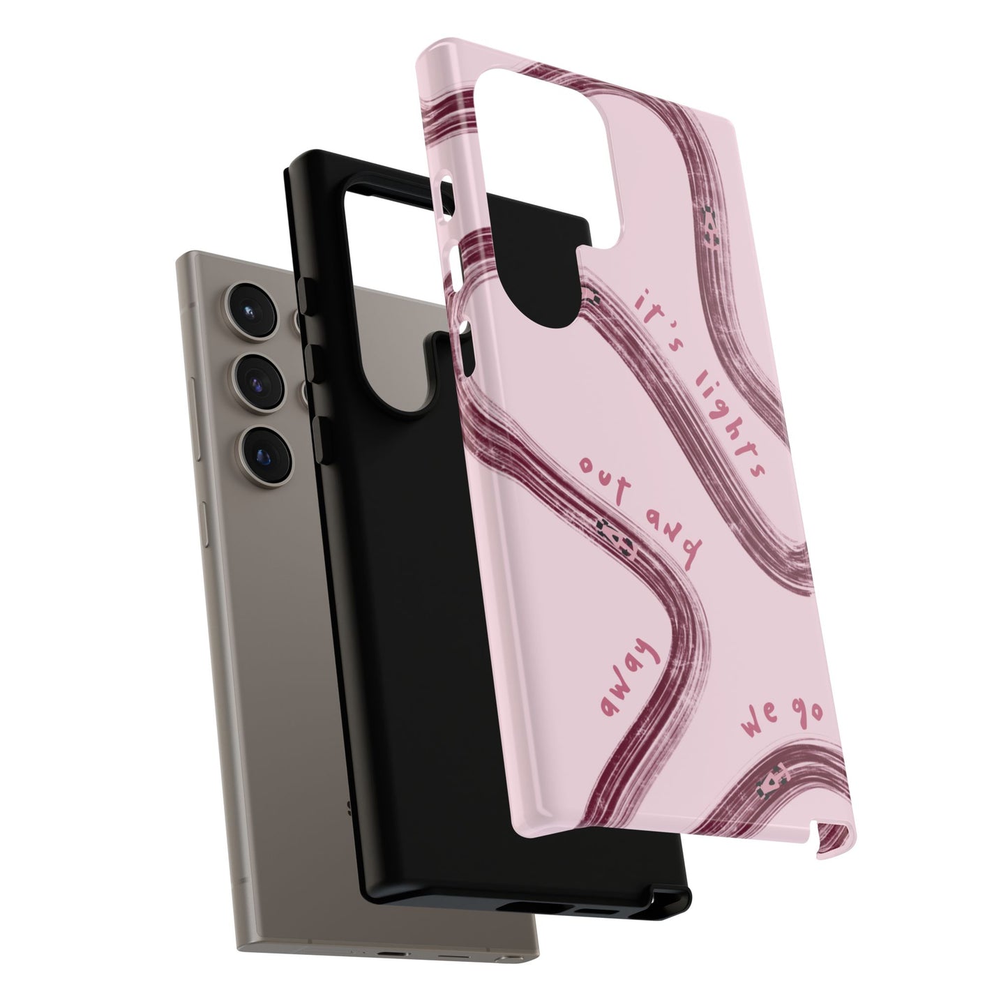 Pink Lights Out F1 Phone Case Design, Trendy F1 Gift, Formula 1 Gift, Cute F1 Phone Case, Unique Formula One Phone Case