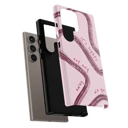 Pink Lights Out F1 Phone Case Design, Trendy F1 Gift, Formula 1 Gift, Cute F1 Phone Case, Unique Formula One Phone Case