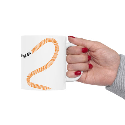 F1  It's Lights Out and Away We Go Mug, Unique Gift for Coffee Lovers, Whimsical Formula 1 Gift