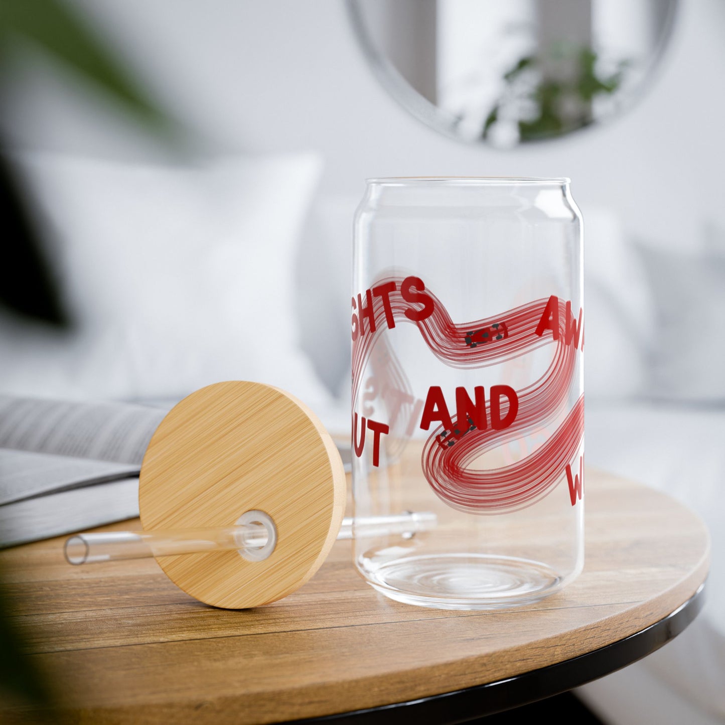 F1 Red It's Lights Out sipper glass | 16oz