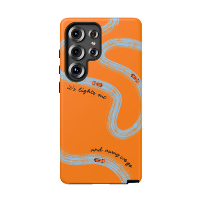 F1 Phone Case McLaren Painted "its lights out and away we go", Trendy F1 Gift, Formula 1 Gift, Cute F1 Phone Case, Phone Case