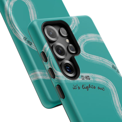 Mercedes F1 Phone Case Painted "its lights out and away we go", Trendy F1 Gift, Formula 1 Gift, Cute F1 Phone Case