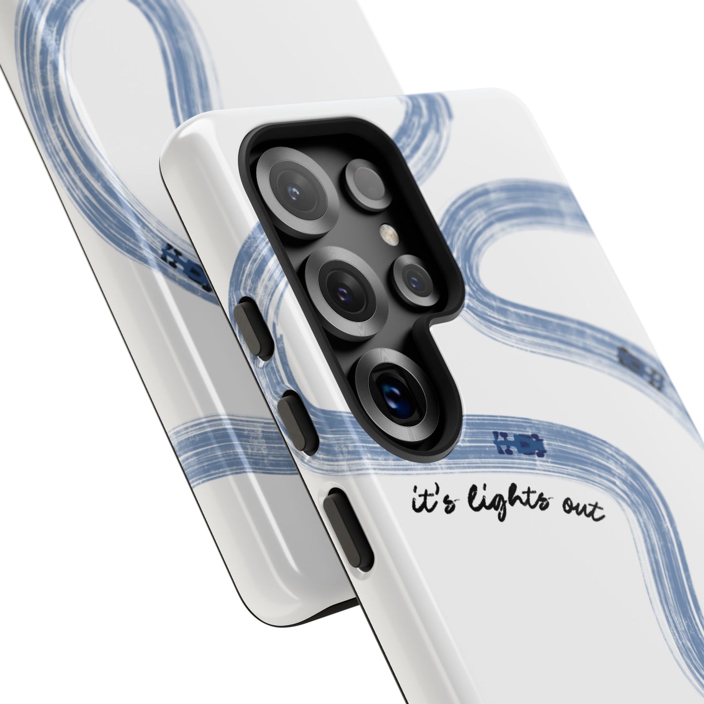 F1 Phone Case Blue Painted "its lights out and away we go", Trendy F1 Gift, Formula 1 Gift, Cute F1 Phone Case, Gift for F1 Fans