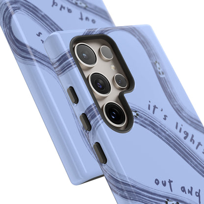 Blue Lights Out F1 Phone Case Design, Trendy F1 Gift, Formula 1 Gift, Cute F1 Phone Case, Unique Formula One Phone Case
