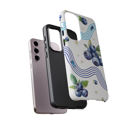 F1 Williams and Blueberries Phone Case, Trendy F1 Gift, Formula 1 Gift, Cute Fruit F1 Phone Case, Unique Phone Case