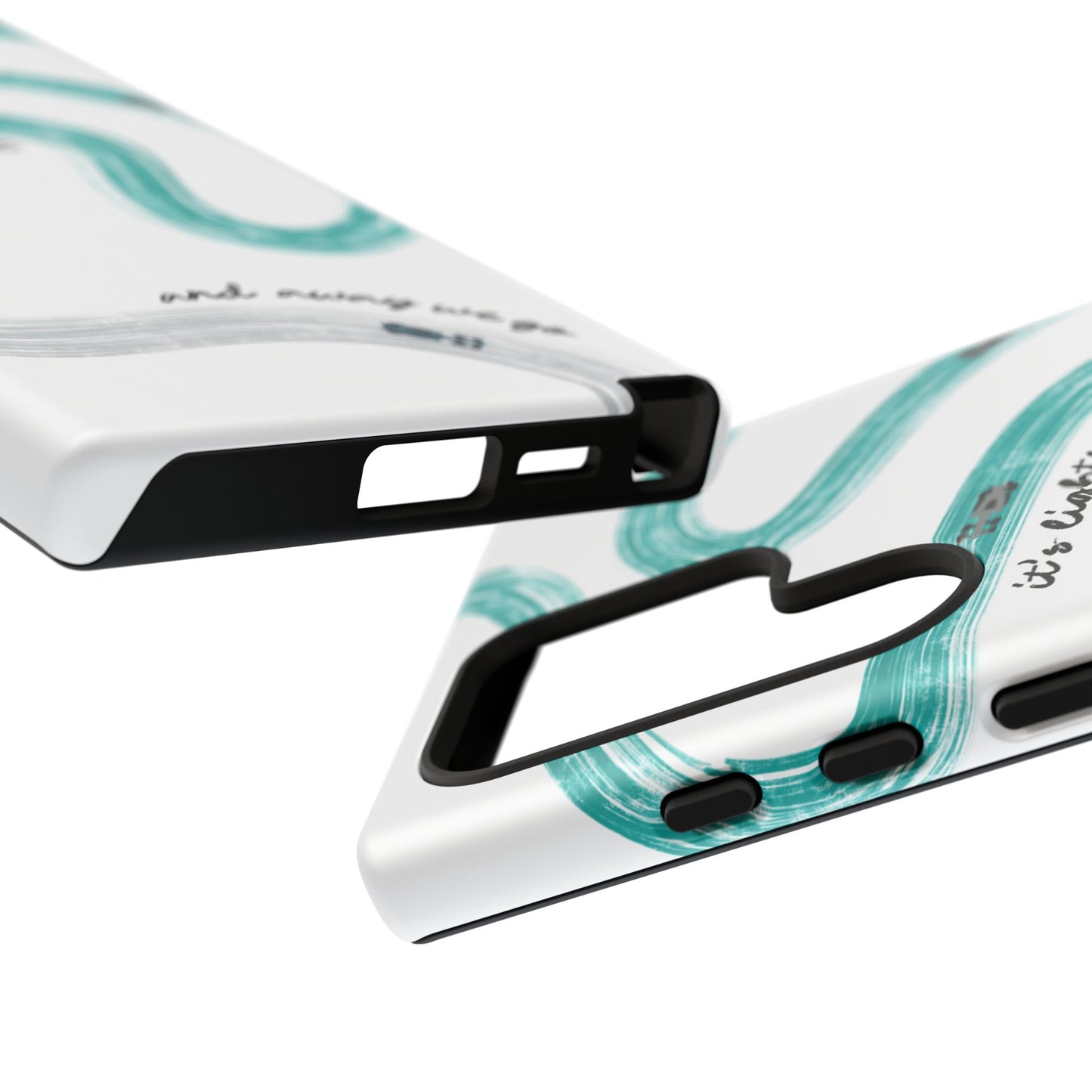 Mercedes F1 Phone Case Painted "its lights out and away we go", Trendy F1 Gift, Formula 1 Gift, Cute F1 Phone Case