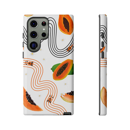 F1 McLaren and Papaya Phone Case , Trendy F1 Gift, Formula 1 Gift, Cute Fruit F1 Phone Case, Unique Phone Case