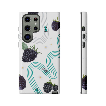 F1 Mercedes and Blackberries Phone Case , Trendy F1 Gift, Formula 1 Gift, Cute Fruit F1 Phone Case, Unique Phone Case