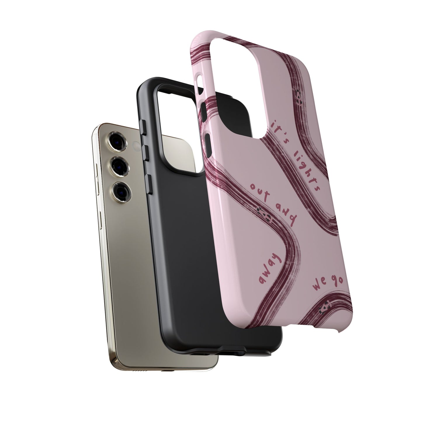 Pink Lights Out F1 Phone Case Design, Trendy F1 Gift, Formula 1 Gift, Cute F1 Phone Case, Unique Formula One Phone Case