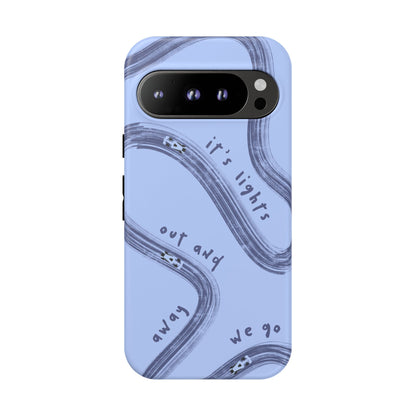 Blue Lights Out F1 Phone Case Design, Trendy F1 Gift, Formula 1 Gift, Cute F1 Phone Case, Unique Formula One Phone Case